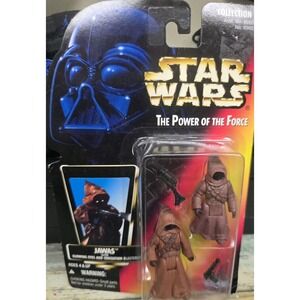 Star Wars✨JAWAS W/ GLOWING EYES & ION B✨Kenner 1996 NM/M Red Card Figure Col #2